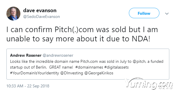 創(chuàng)始團(tuán)隊又重金收購pitch.com域名開始新項目