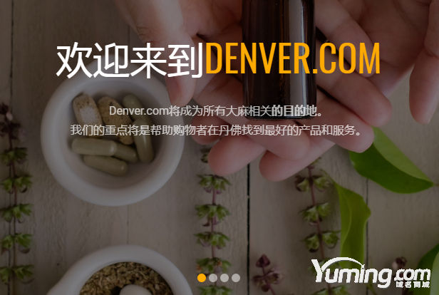 六年前賣出百萬美金域名danver.com已被大麻終端啟用!