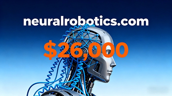 neuralrobotics.com以2.6萬美元成交，20美元入手實現超1300倍回報