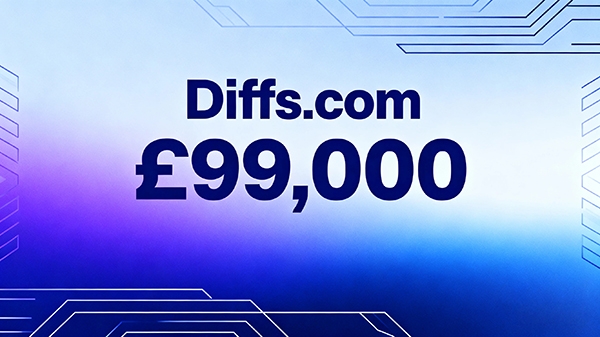 Diffs.com以99,000英鎊成交，約合 130,677 美元