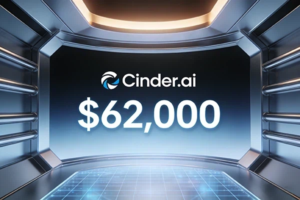 Cinder.ai以6.2萬美元成交，多場景語義賦能AI域名價值攀升