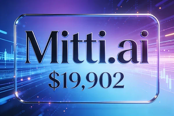 Mitti.ai域名以19,902美元成交，AI領(lǐng)域優(yōu)質(zhì)數(shù)字資產(chǎn)引關(guān)注