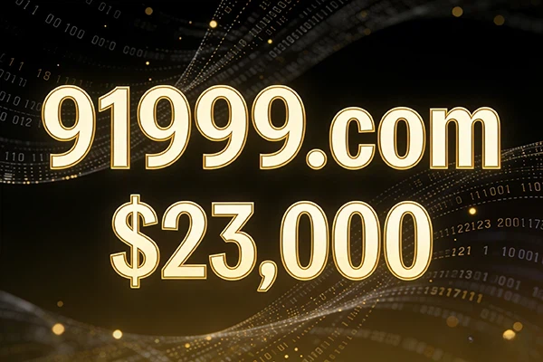 23000美元成交！91999.com稀缺純數字域名解鎖多行業應用價值