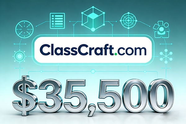 ClassCraft.com以35,500美元成交，教育科技域名再掀價值熱潮