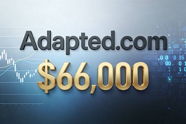 Adapted.com以66,000美元成功交易，適配類賽道域名價值凸顯