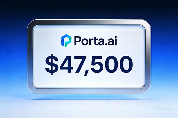 精品域名porta.ai以47,500美元成交！AI+港口/門戶雙賽道價值凸顯