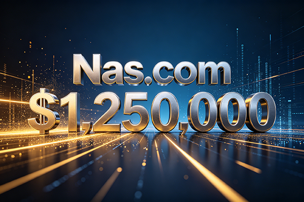 125萬美金！Nas.io重金拿下Nas.com，三字母.com再掀域名狂潮