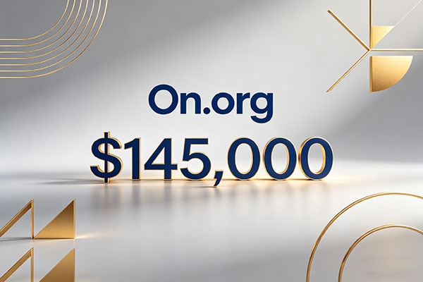 On.org以145,000美元成交｜27年資深雙字母.org域名，適配多領域布局