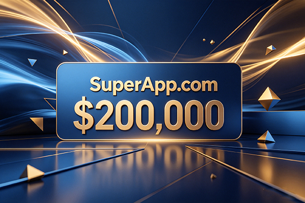 SuperApp.com以20萬美元高價成交，精準卡位全球超級應用生態風口