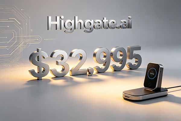 Highgate.ai以$32,995 易主，高端科技與品牌價值雙凸顯