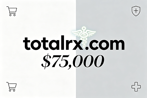 totalrx.com以$75,000 易主，醫療健康領域精品域名價值凸顯