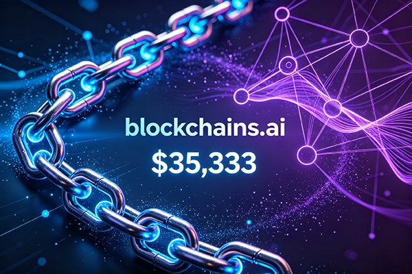 35,333美元成交！blockchains.ai：AI× 區(qū)塊鏈雙賽道頂級域名易主