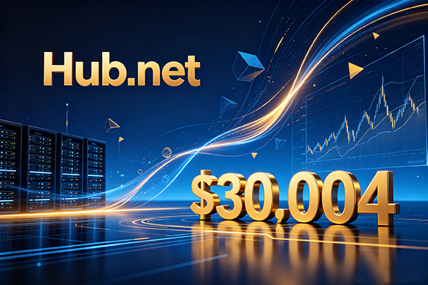 Hub.net成交價$30,004！樞紐類精品.net 域名再度成交