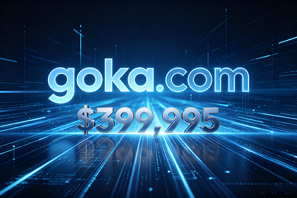 goka.com40萬美元成交：一個4字母域名的