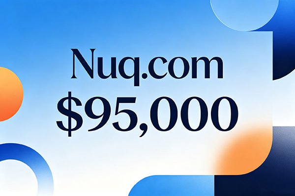 Nuq.com以9.5萬美元成交，AI技術短米價值凸顯