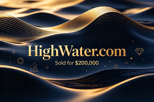 HighWater.com以$200,000成交：一個
