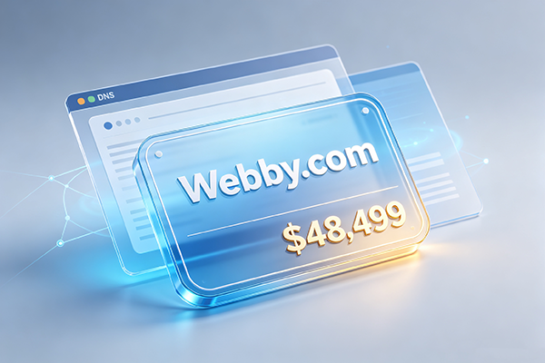 Webby.com成交價 $48,499，建站創(chuàng)意賽道優(yōu)質(zhì)域名成交