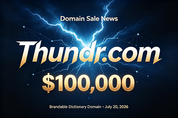 Thundr.com 成交價10萬美元