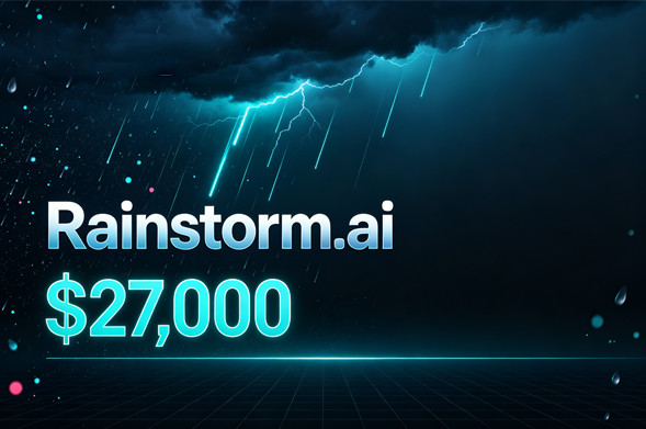 Rainstorm.ai 以2.7萬(wàn)美元成交