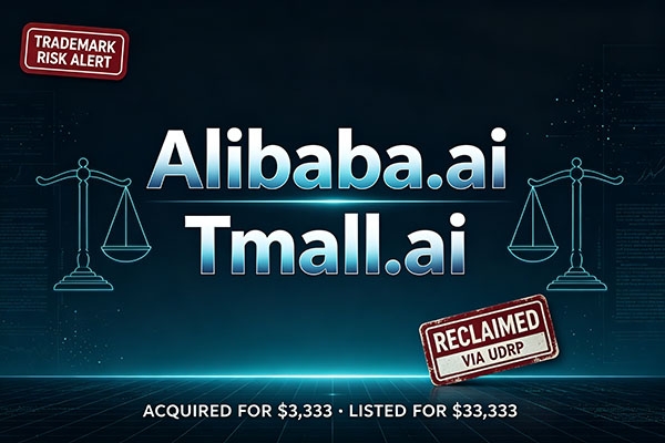 阿里巴巴通過(guò)仲裁收回 Alibaba.ai + Tmall.ai，這起案件給域名投資人什么啟示?
