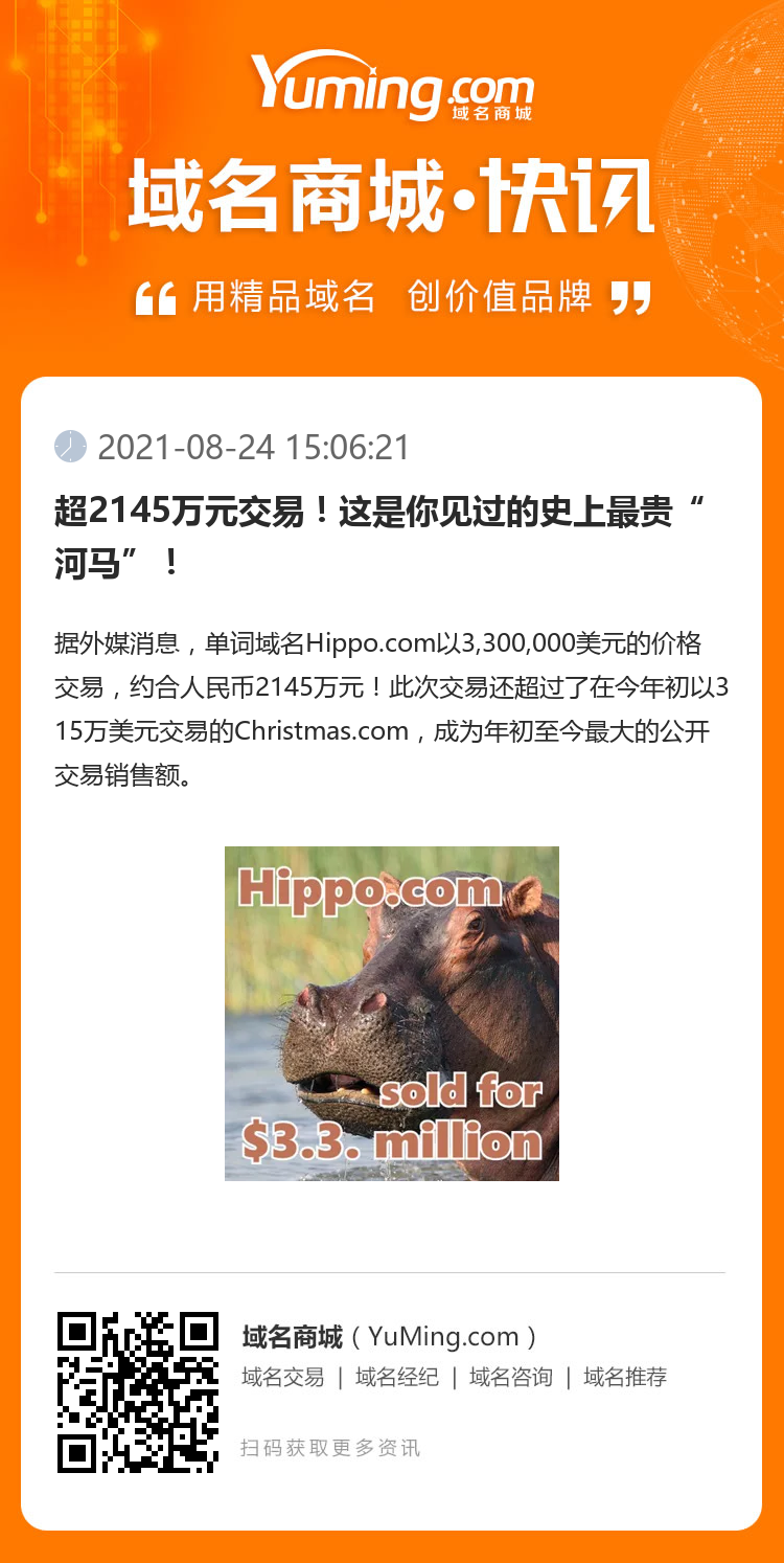 超2145萬元交易！這是你見過的史上最貴“河馬”！