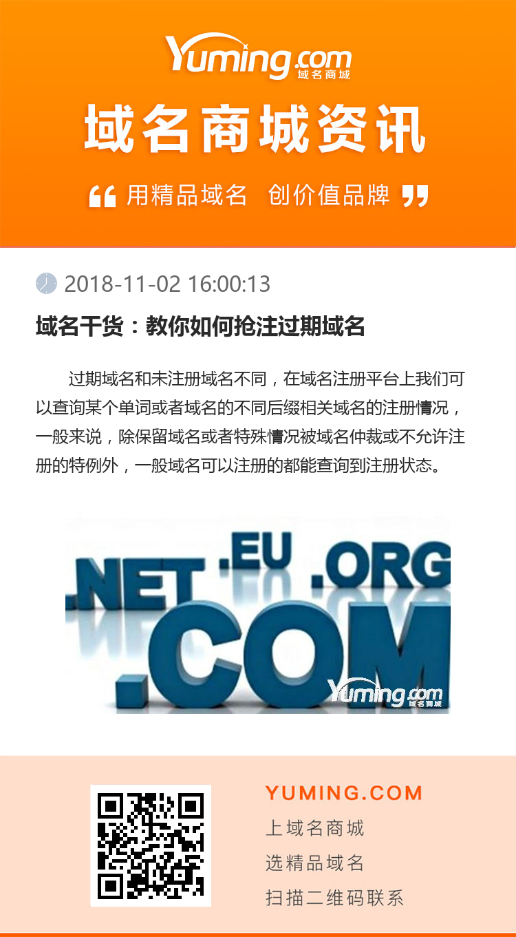 域名干貨：教你如何搶注過(guò)期域名