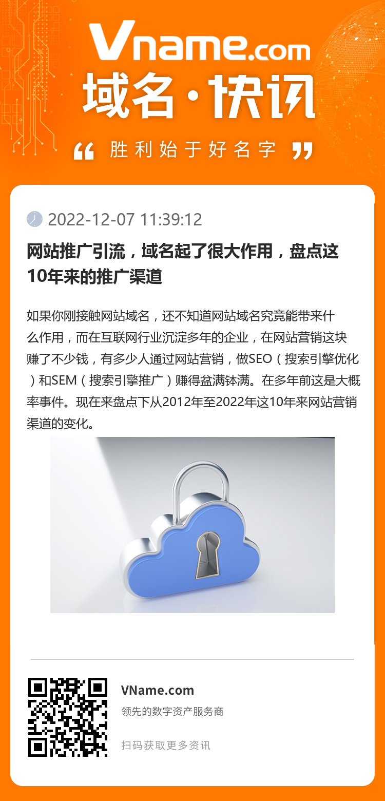 網站推廣引流，域名起了很大作用，盤點這10年來的推廣渠道