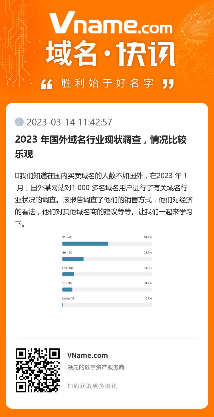 2023 年國(guó)外域名行業(yè)現(xiàn)狀調(diào)查，情況比較樂觀
