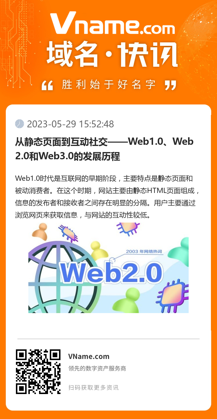 從靜態頁面到互動社交——Web1.0、Web2.0和Web3.0的發展歷程