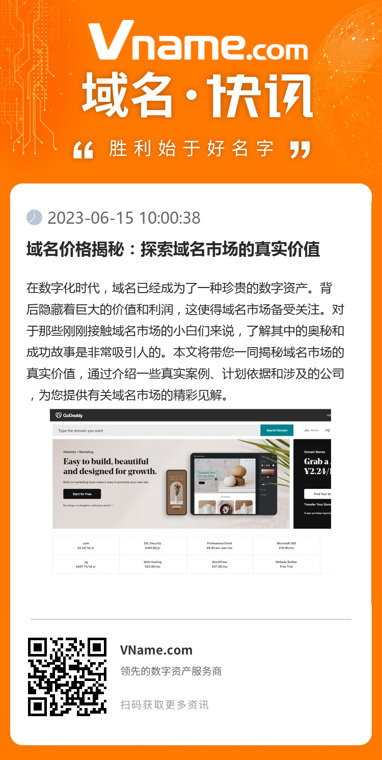 域名價格揭秘：探索域名市場的真實價值
