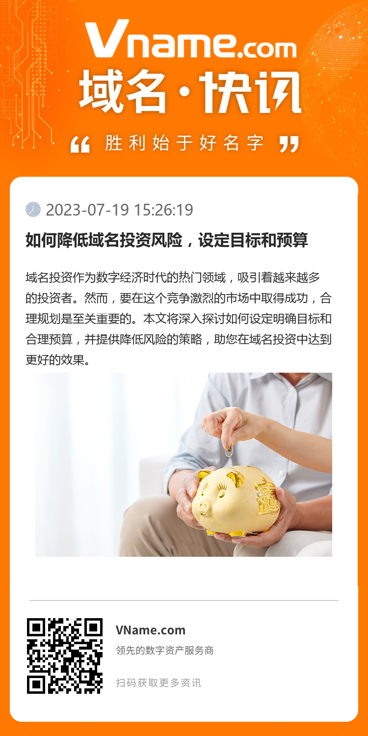 如何降低域名投資風險，設定目標和預算