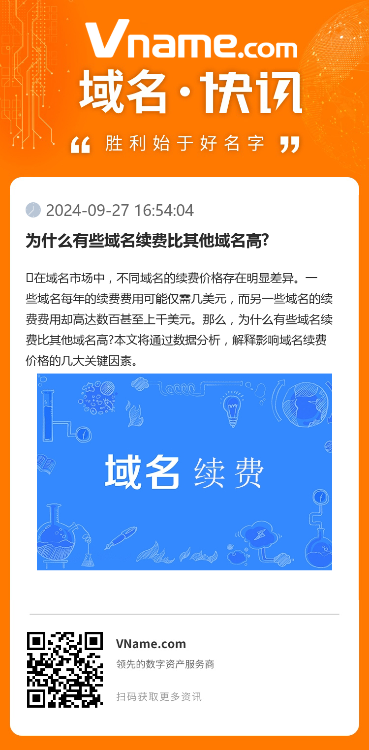 為什么有些域名續(xù)費比其他域名高?
