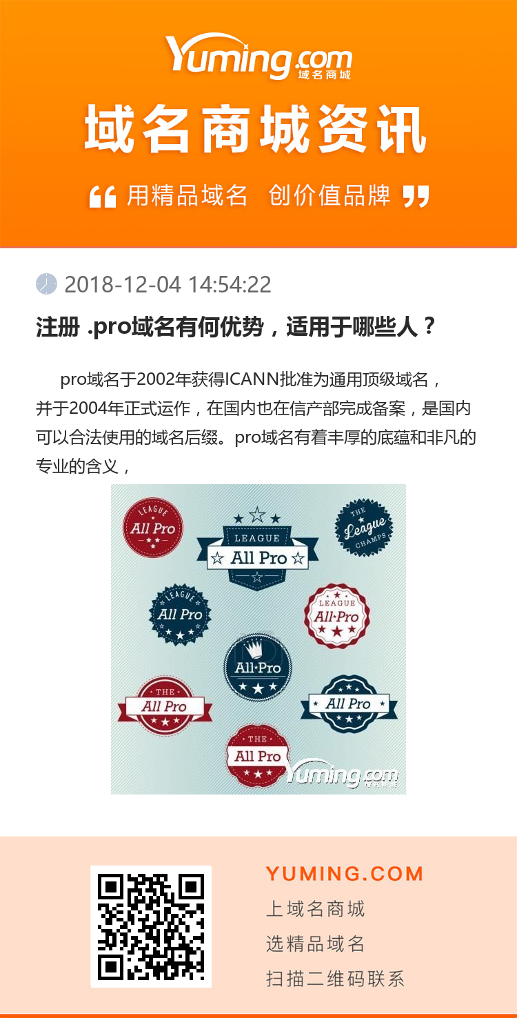 注冊(cè) .pro域名有何優(yōu)勢(shì)，適用于哪些人？