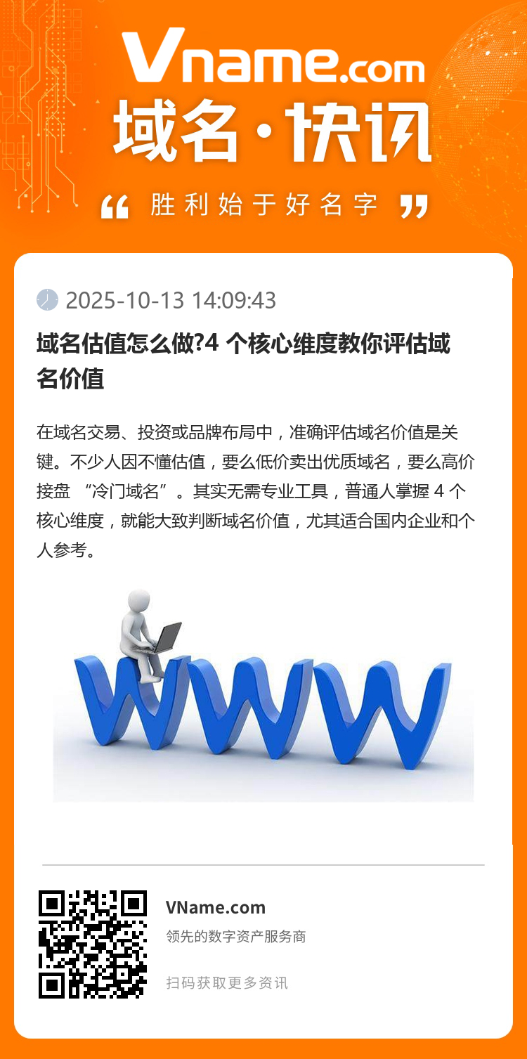 域名估值怎么做?4 個(gè)核心維度教你評(píng)估域名價(jià)值
