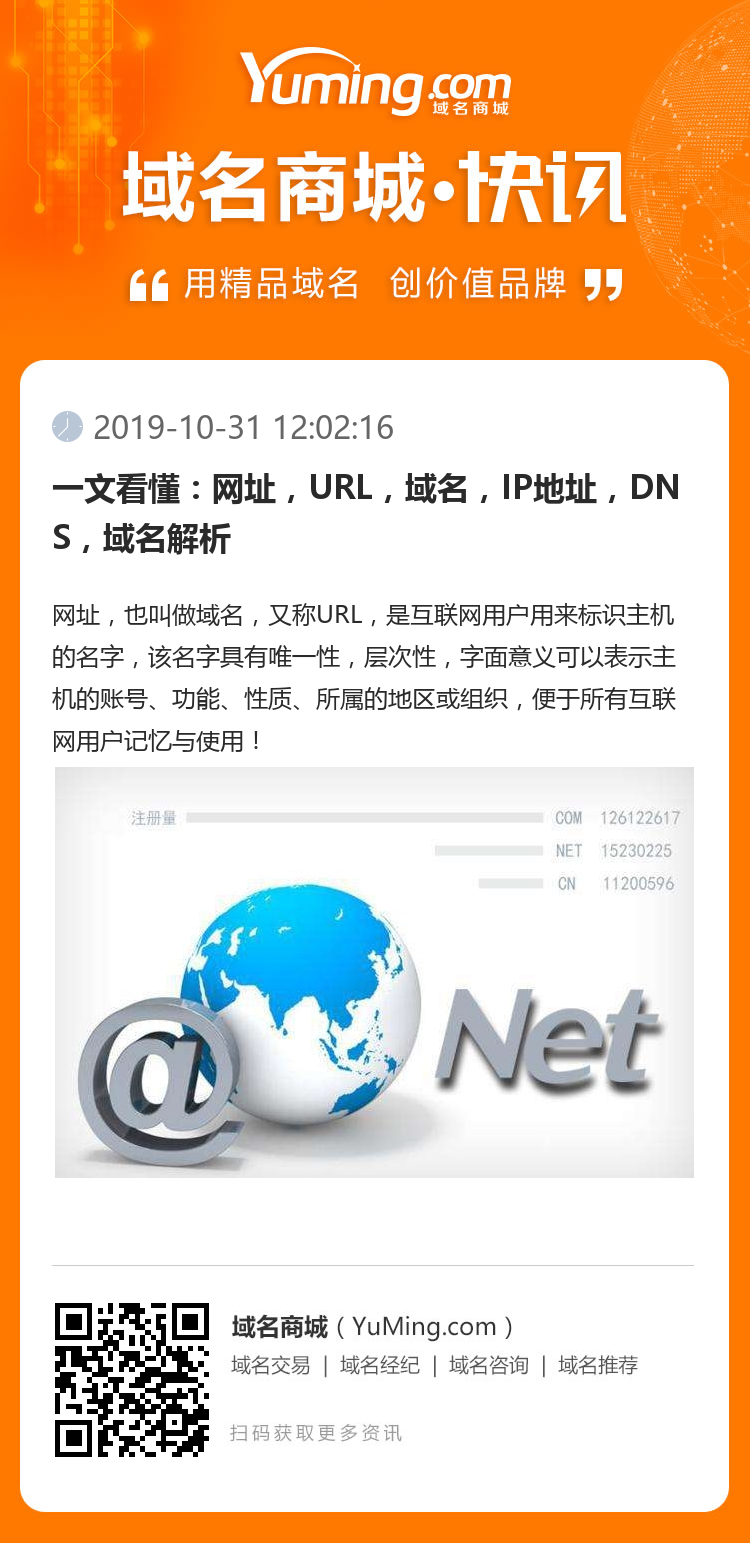 一文看懂：網址，URL，域名，IP地址，DNS，域名解析