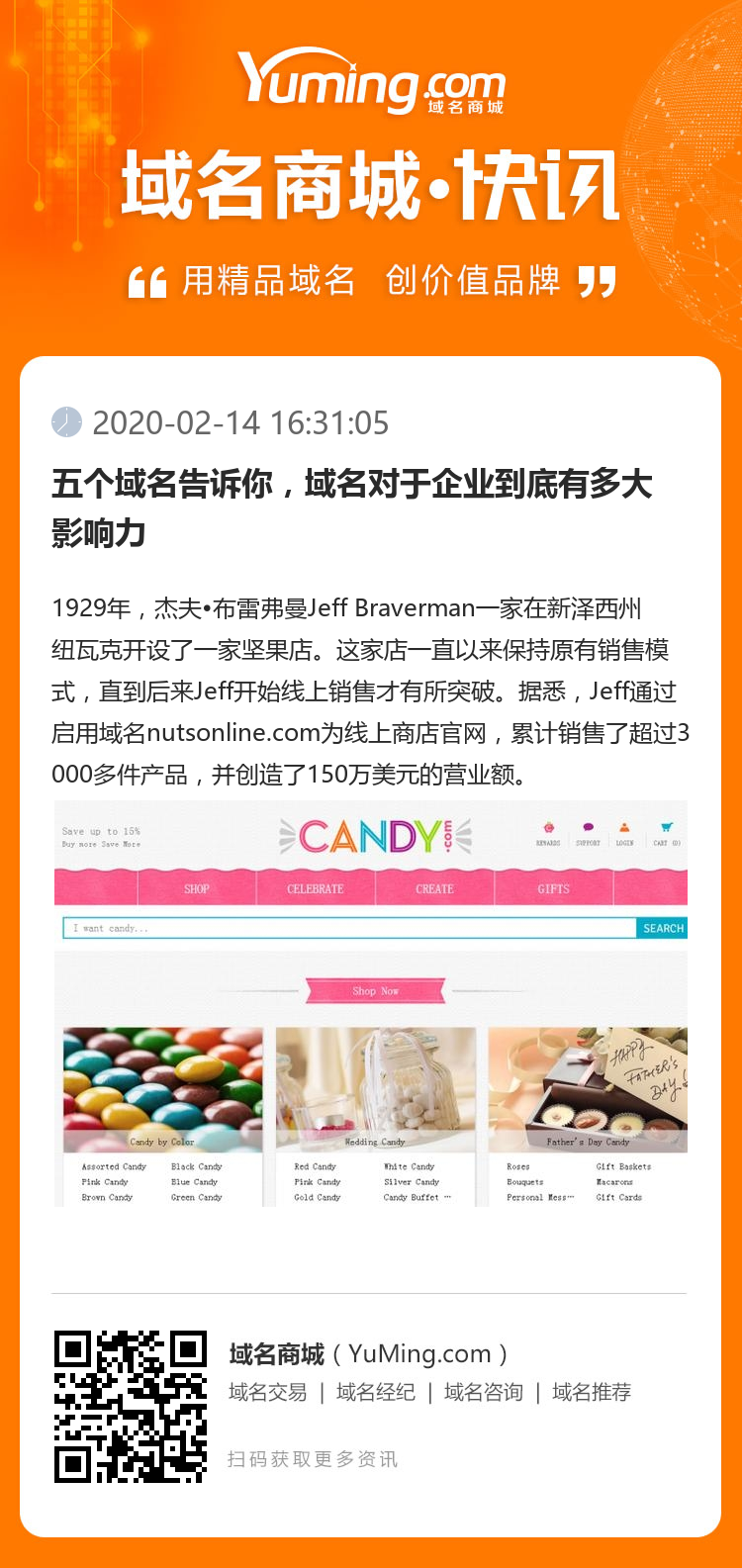 五個域名告訴你，域名對于企業(yè)到底有多大影響力